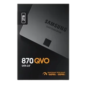 SSD Samsung 870 QVO 2TB SATA III - MZ-77Q2T0BW (2.5 inch SATA III, 4 bit MLC NAND, R/W 560MB/s - 530MB/s, 98K IOPS, 3D NAND 4 bit, 720TBW)